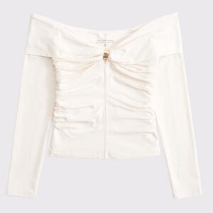 NWT Abercrombie & Fitch Off-The-Shoulder Hardware Top